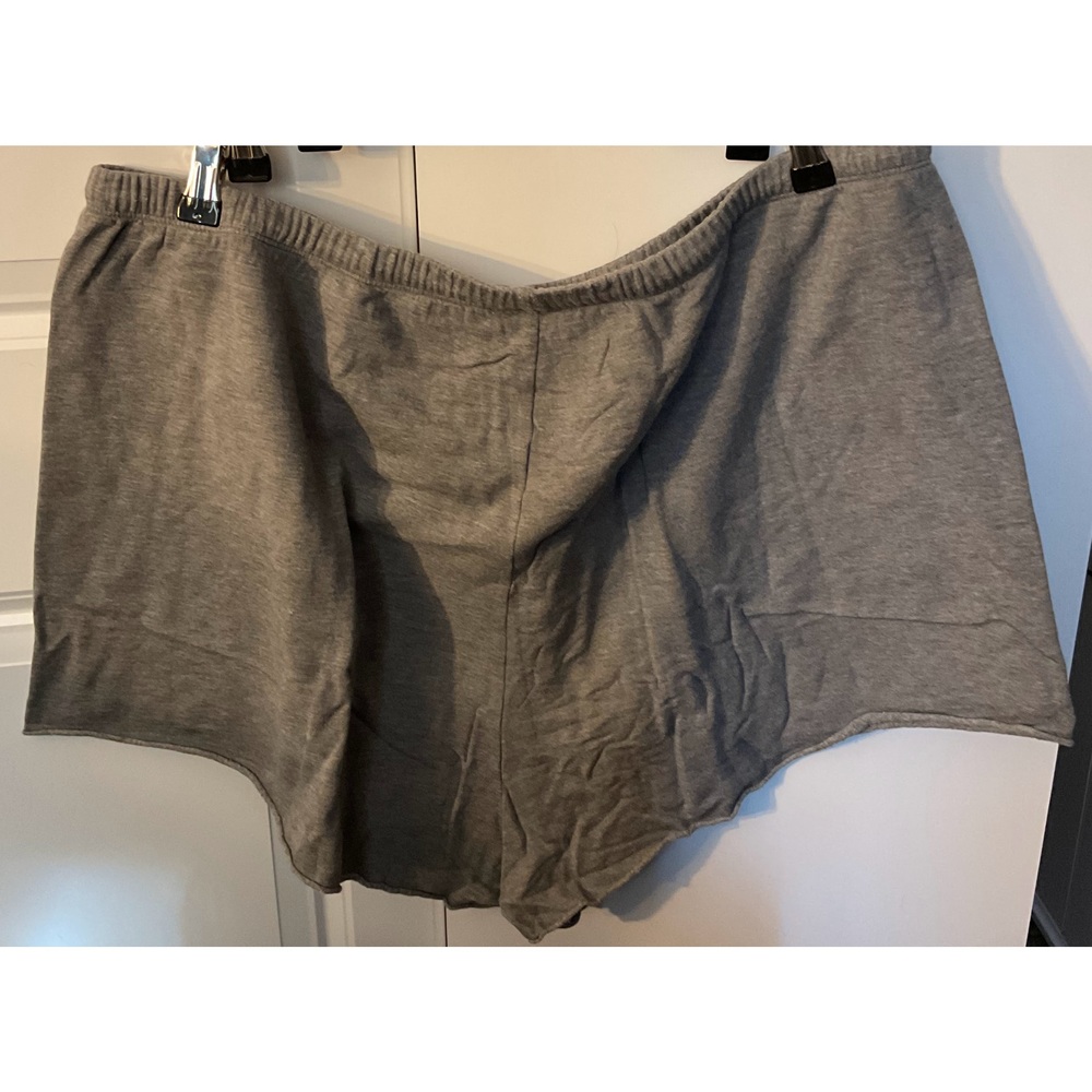 OFFLINE by aerie OTT Fleece Shorts Drawstring Gray Tie Drawstring XXL - Picture 3 of 7